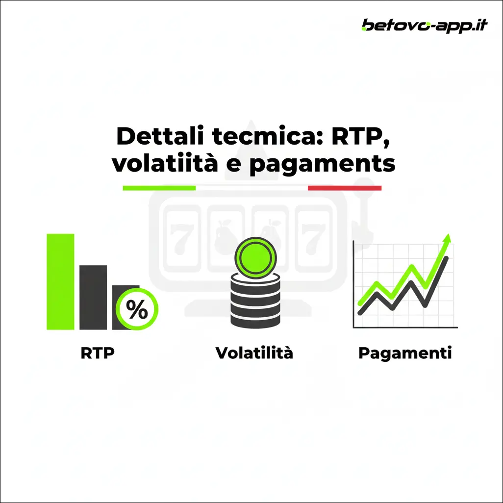 Dettagli tecnici: RTP, volatilità e pagamenti
