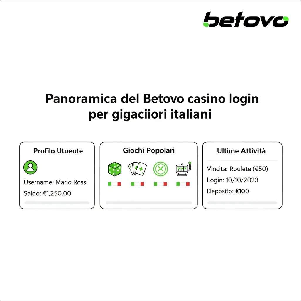 Panoramica del Betovo casino login per giocatori italiani