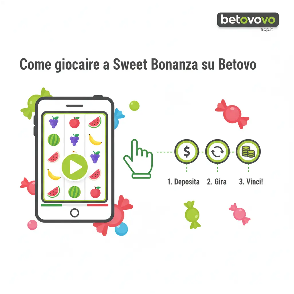 Come giocare a Sweet Bonanza su Betovo